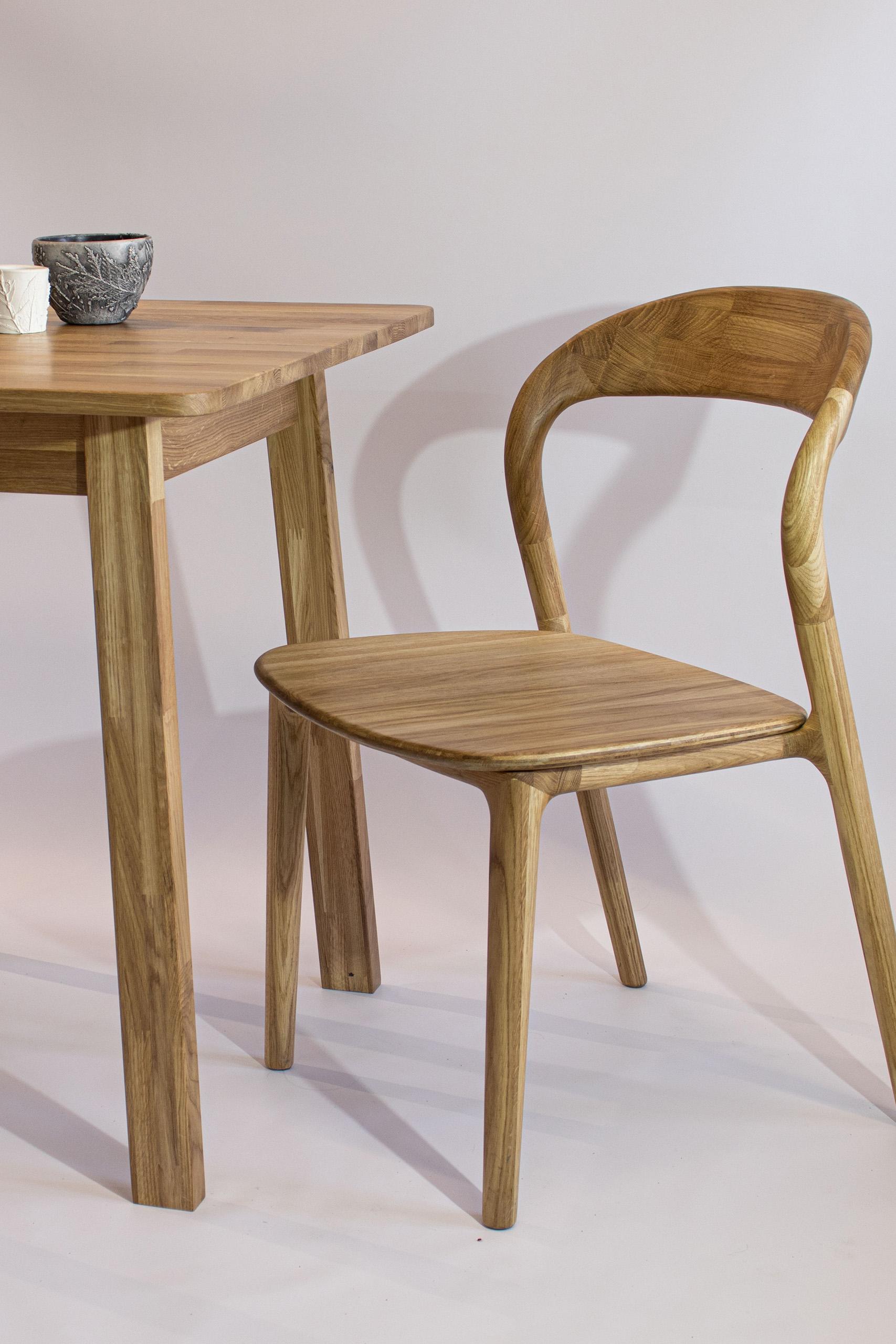 картинка Стул для сидения "Милина", размер:470х530хh780 мм, Массив дуба, Цвет "Терра" 