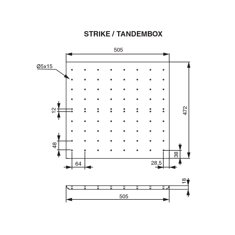 картинка Scandi Многофункциональная панель в базу 600/16 (505x472), отделка белая 