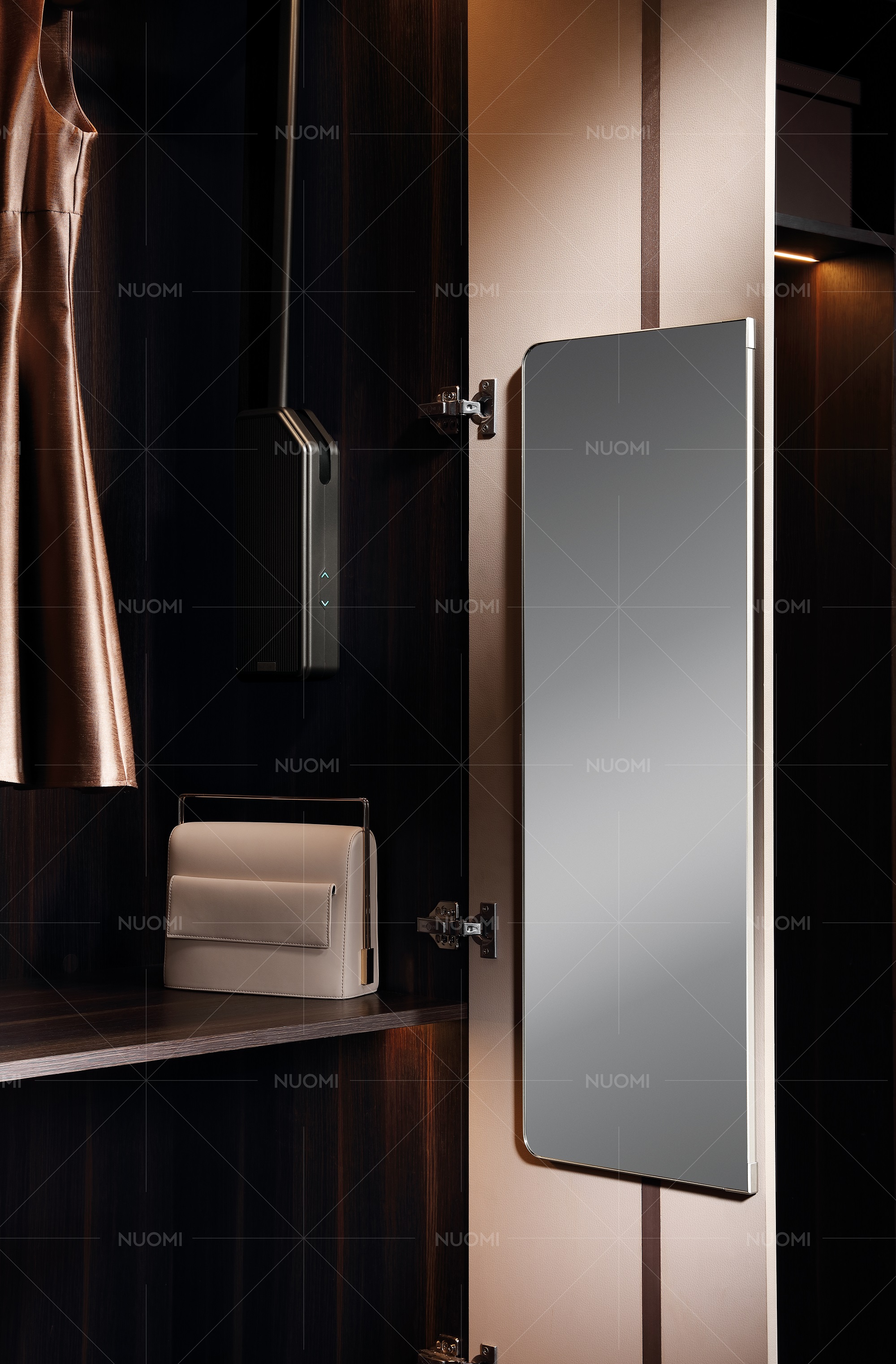 картинка Зеркало поворотное на 90 грудусов, серии RALPHIE, 18*320*900mm,Бордо 