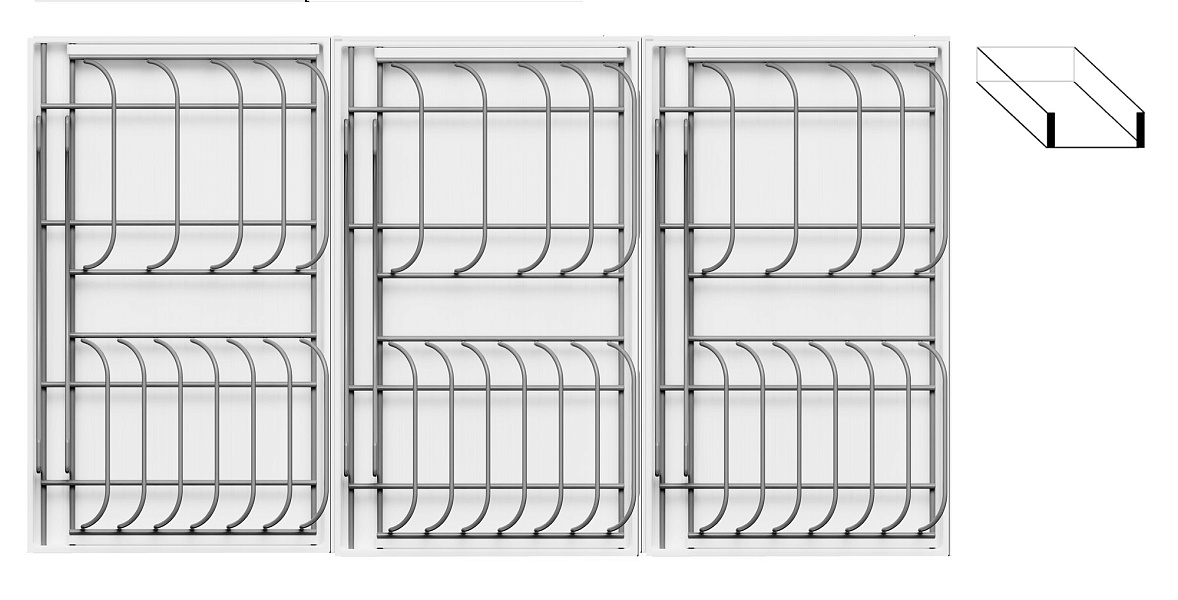 картинка Сушка выдвижная Ф111, Дайнинг Агент 900 мм; рама; крепление к фасаду; направляющие; 3 модуля для посуды большие, цвет ТИТАН, цвет дна Белый, (23956297 