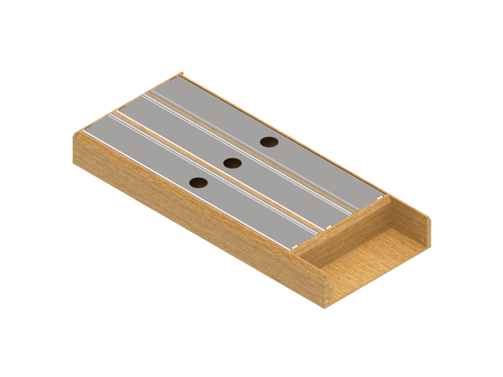 картинка Вклад 200 для пищевой пленки деревянный дуб натуральный, бесцветный лак 