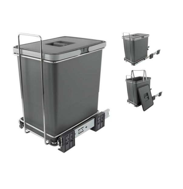 картинка ECOFILL Система сортировки и хранения, 1 емкость (18л), нижнее крепление., напр. полн. выдвиж. 