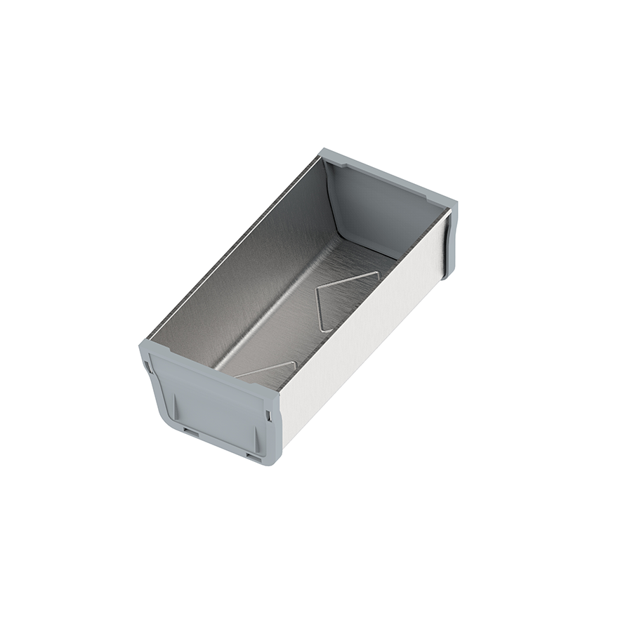 картинка SLIM BOX контейнер для рамки 176mmx88mm металл инокс/ пластмасса серая 